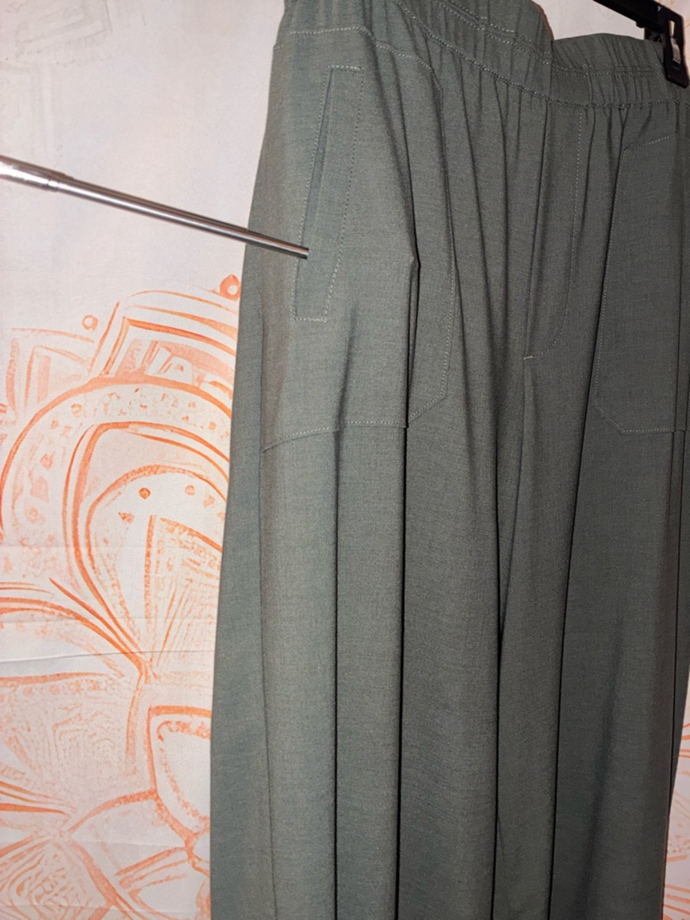 Democracy Dark Gray/Black Wide-Leg Pull-On Pants - Picture 4 of 9